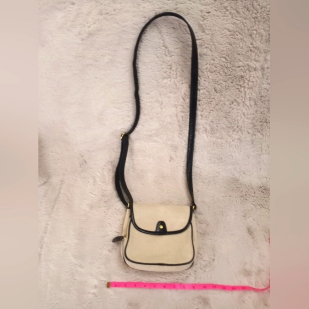 J. Crew Classic Canvas & Leather Casual  Mini Bag W Front Pocket Gold Stud Close